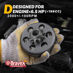 Bravex Centrifugal Clutch Go Kart Clutch 3/4" Bore 10 Tooth For Kart Mini Bike