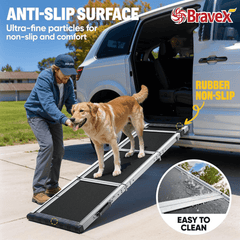 Dog Ramp for Car Canine Ramp with Non-slip Rug Surface, Dog Walkway for Outdoor