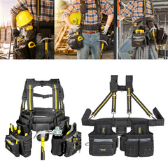 Tirantes para cinturones de herramientas antidesgaste de 20 bolsillos