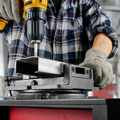 Prensa de taladro con tornillo de banco de 4,25"