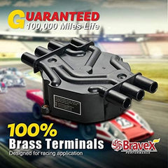 Bravex Ignition Distributor Cap and Rotor Kit 4.3L V6 Brass Terminals