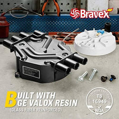 Bravex Ignition Distributor Cap and Rotor Kit 4.3L V6 Brass Terminals