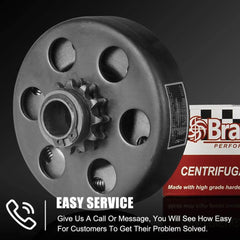 Bravex Centrifugal Clutch Go Kart Clutch 12 Tooth Mini Bike