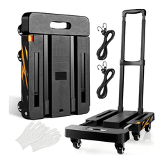 Folding Hand Truck Dolly Cart Luggage Cart for Moving Travel Shopping 440lb