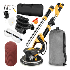 Electric Sander Drywall Sander with Vacuum for Floor Ceiling Popcorn 500-1800Rpm