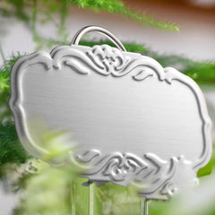 Metal Plant Labels for Garden 25 Pack DIY Plant Markers Waterproof Silver