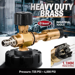 Bravex Foam Cannon Foam Gun Car Wash Home Cleaning for Pressure Washer 1 Liter