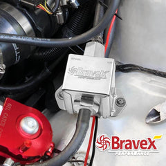 Bravex 2.5-4 Psi Inline Electric Fuel Pump for Car Universal Dc 12V Square