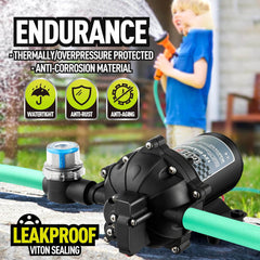 70Psi Water Pump in RV 12v Water Pump Motorhome 7Gpm Fresh Water