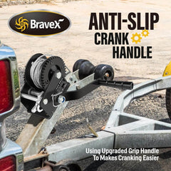 Cabrestante de remolque de barco portátil de 800 lb/362 kg