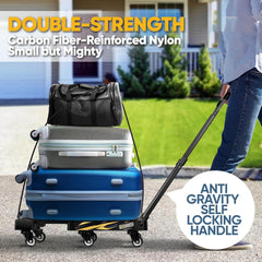 Folding Hand Truck Dolly Cart Luggage Cart for Moving Travel Shopping 440lb