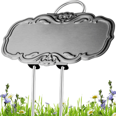Metal Plant Labels for Garden 25 Pack DIY Plant Markers Waterproof Black