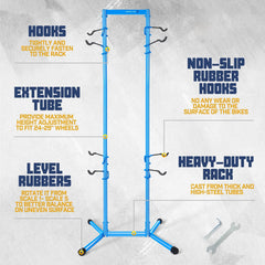Bike Rack 4 Bikes Bicycle Carrier Bike Storage Rack Garage