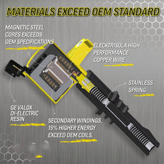 Bravex Ignition Coil 8Pack for F150 Ford Lincoln Mercury Yellow