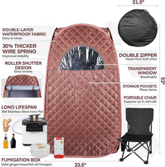 Home Saunas 2.6L Portable Personal Steam Saunas Sauna Rooms