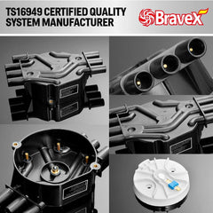 Bravex Ignition Distributor Cap and Rotor Kit 4.3L V6 Brass Terminals