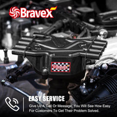 Bravex Ignition Distributor Cap and Rotor Kit Brass Terminals 5.0L 5.7L