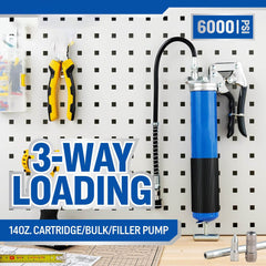 Grease Guns with 27inch Grease Gun Hose Pistol Grip Grease Gun 14 OZ