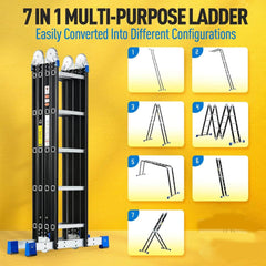 Step Ladder Extensionladder Folding Tall Aluminum 20 Ft Step Ladder