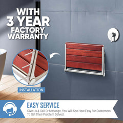 Shower Chair Shower Seat Wall Mounted Teak Shower Bench Folding Shower Stool