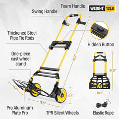 Folding Hand Truck 270bl Stair Climbing Hand Truck Hand Dolly Cart