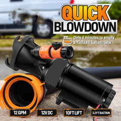Bomba maceradora portátil RV de 12 V