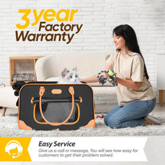 Cat Carrier Pet Carriers for Catit Small Dogs Up To 38 lbs With Wheels