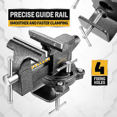 Bench Vise 4.5inch Tools Vice Table Vice Clamping Woodworkers Vise