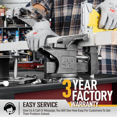 Bench Vise 4.5inch Tools Vice Table Vice Clamping Woodworkers Vise