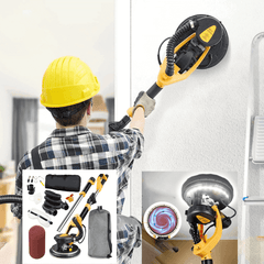 Electric Sander Drywall Sander with Vacuum for Floor Ceiling Popcorn 500-1800Rpm