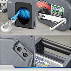 Electric Winch For Trailer Boat Portable Winch Reversible 6000 lbs 12V DC