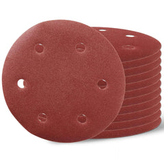 12pcs Drywall Sander Disc Sander Paper for Drywall Sander 6-hole