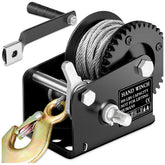 Bravex Boat Trailer Winch 800 lbs Portable Hand Crank ATV Winch