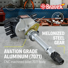 Bravex Ignition Distributor 5.0L 5.7L Models Small Block Black Cap