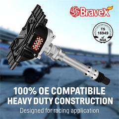 Bravex Ignition Distributor 5.0L 5.7L Models Small Block Black Cap