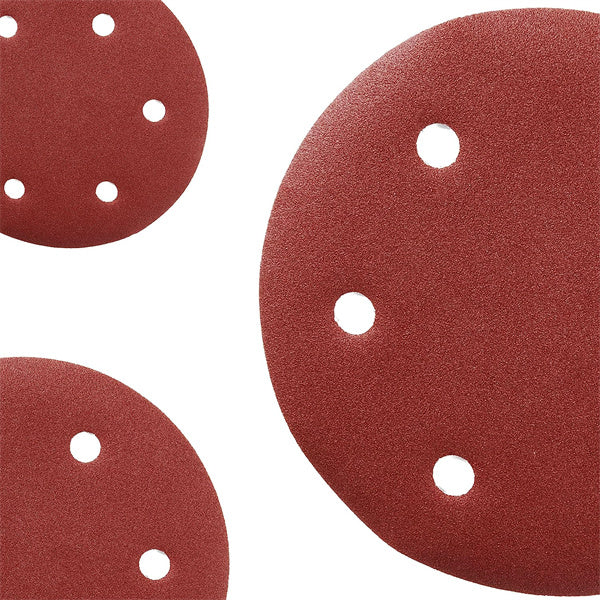 12pcs Drywall Sander Disc Sander Paper for Drywall Sander 6-hole