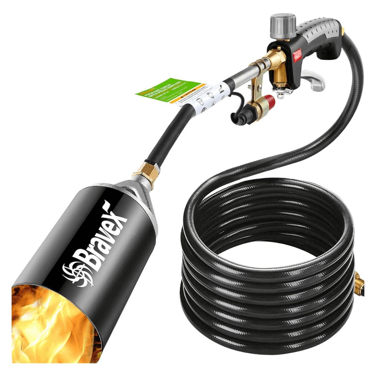 Bravex Weed Torch Propane Brush Torch For Garden Grass Ice Snow