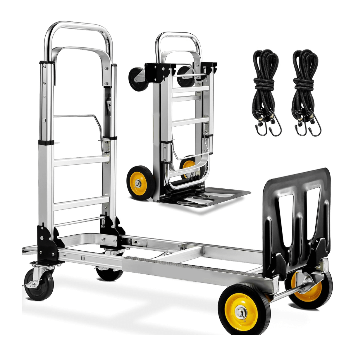 Convertible Hand Truck Dolly 3-in-1 Folding Hand Truck 440 lbs for Shopping