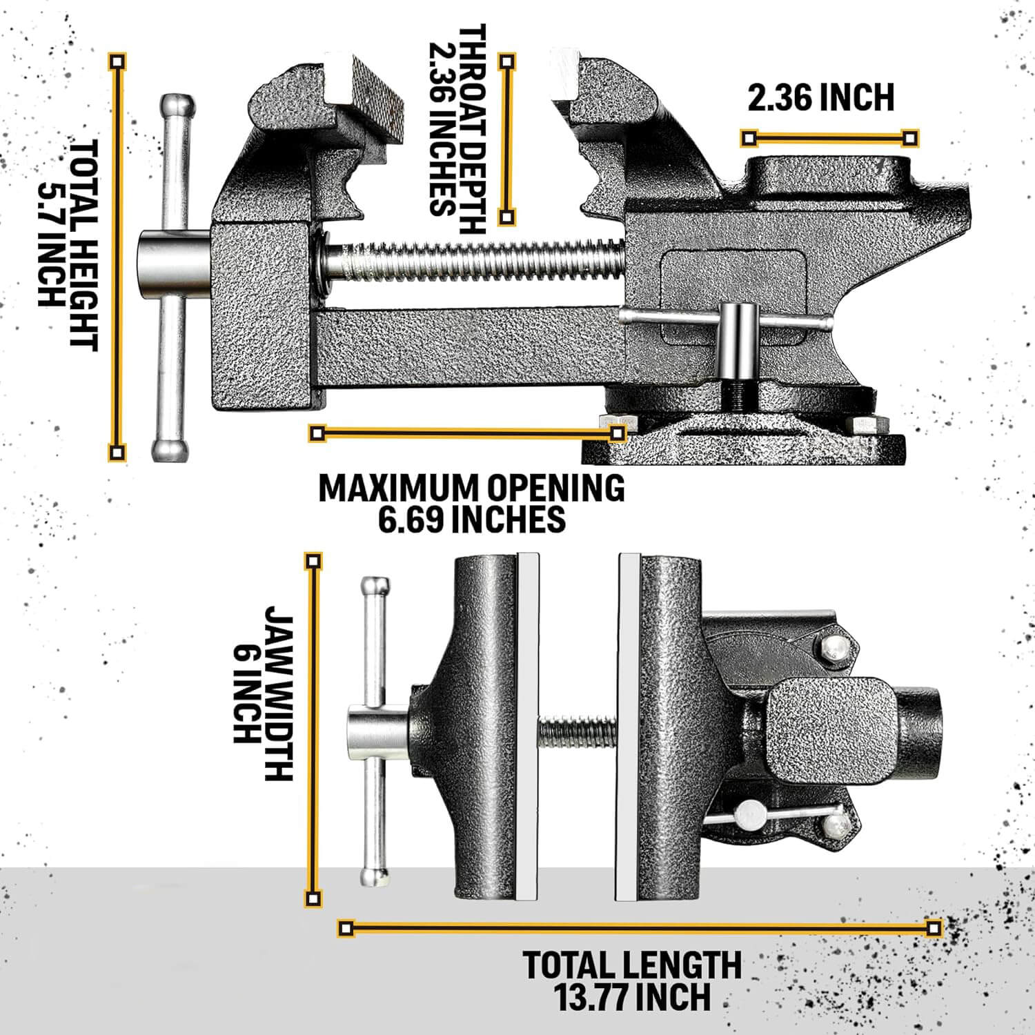 Bench Vises 6Inch Tools Vice for Workbench Table Vise for Woodworking DIY Job