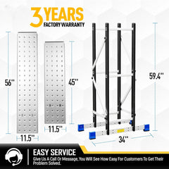 Work Platform Scaffolding Platform Work with Folding Step Ladder