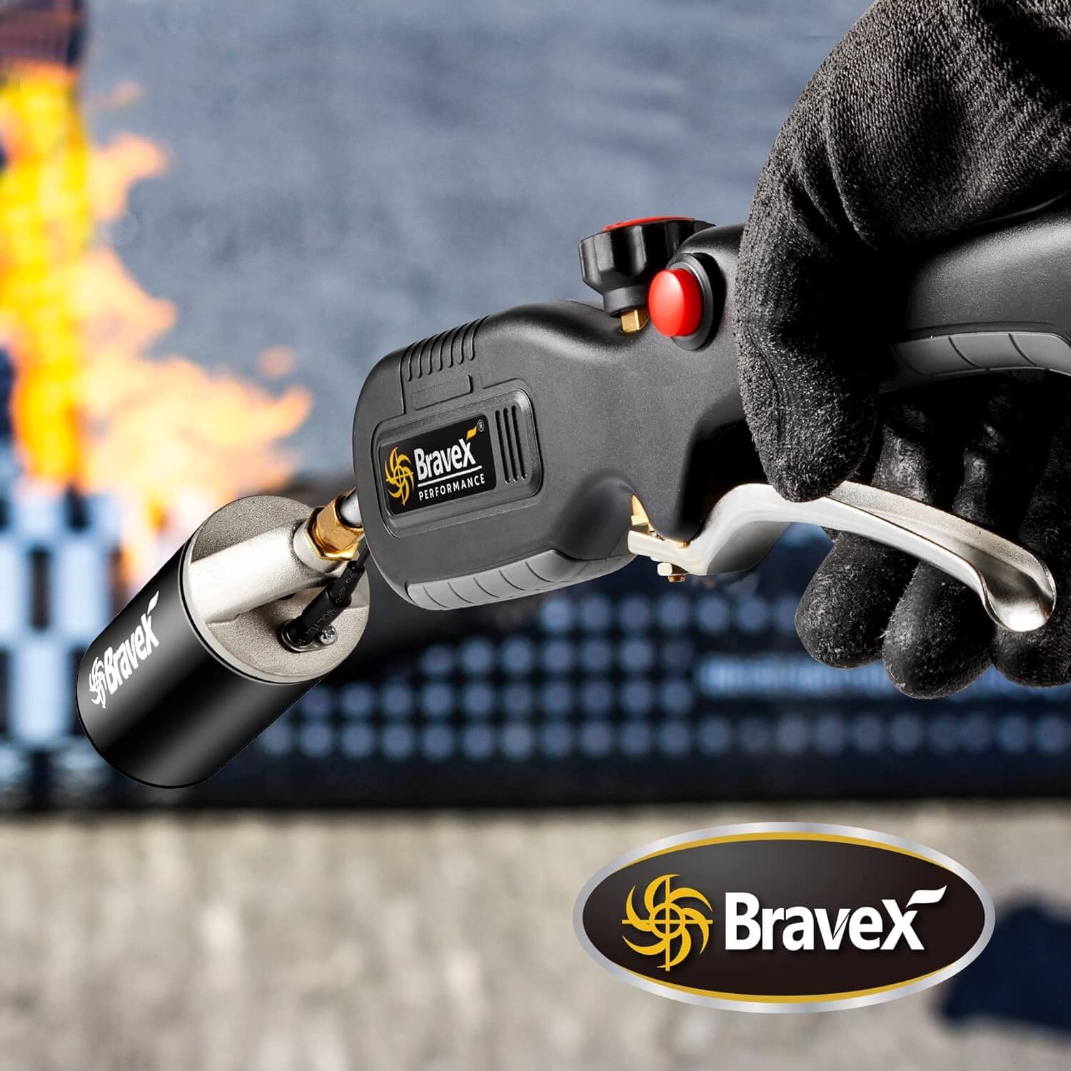 Bravex Propane Torches Electric Automatic Ignition Weed Torch Roofing Torch