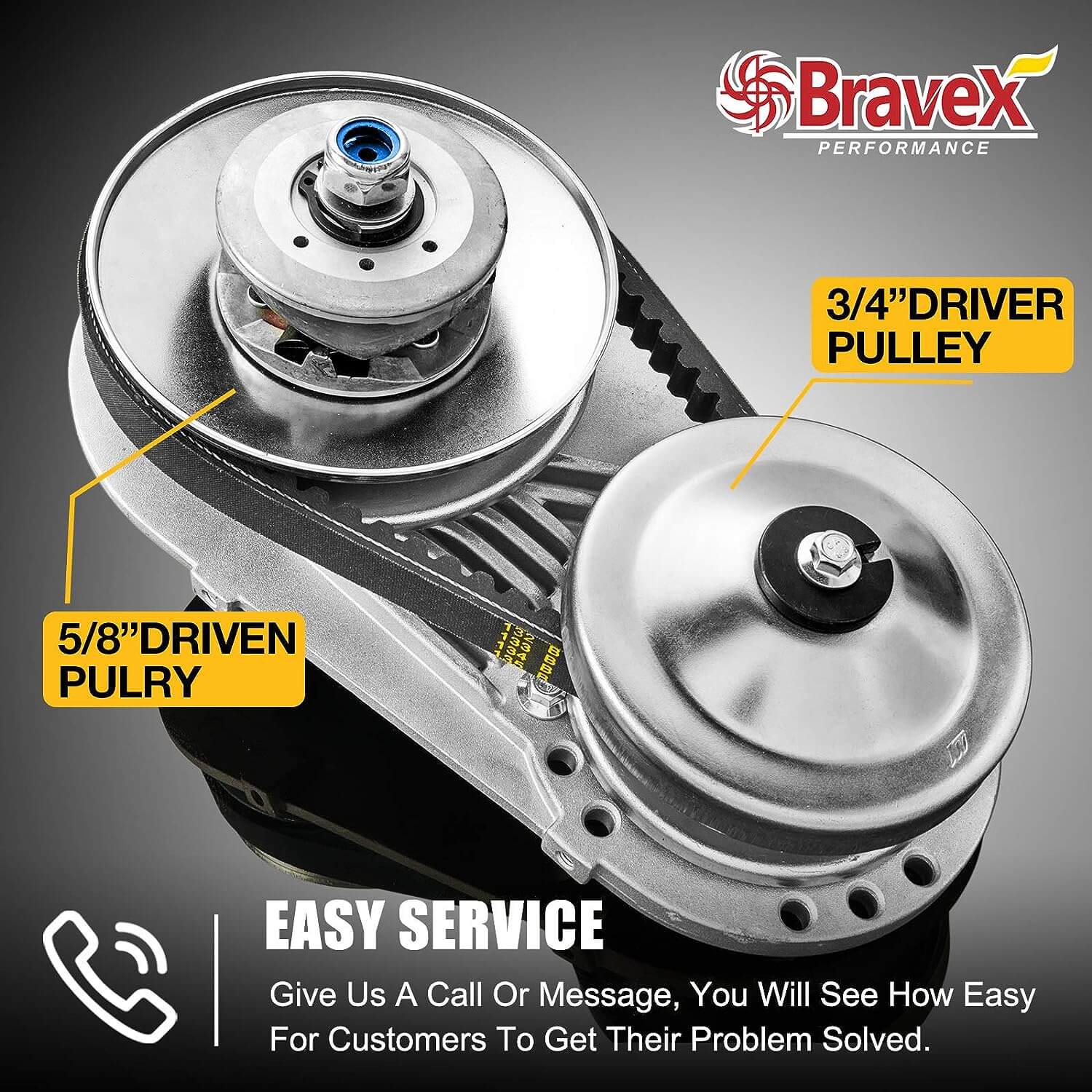 Bravex Torque Converter Clutch Go Kart Clutch Set 3/4" 10T And 12T