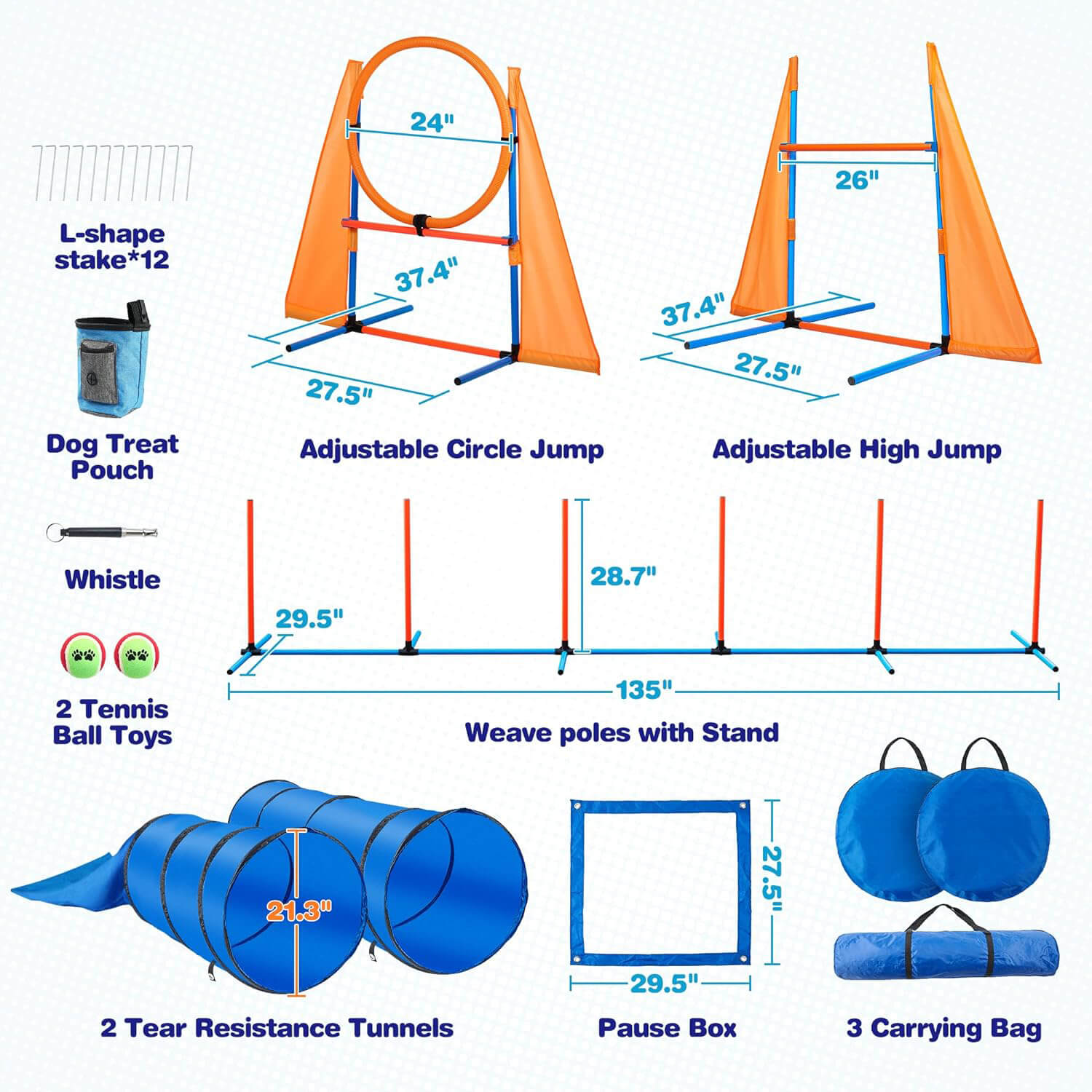 Dog Agility Equipment Training Tools For Dogs Agility Tunnel Dog Training