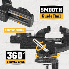 3.3inch Bench Vise Dual-Purpose Combined Universal Vise