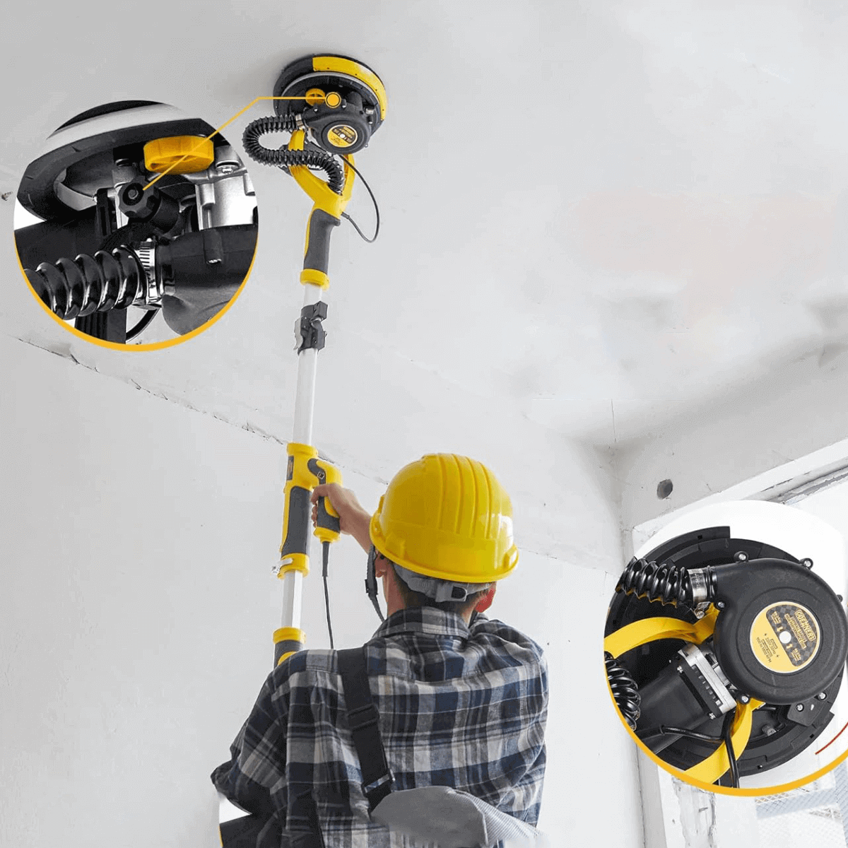 Electric Sander Drywall Sander With Vacuum Floor Sander Popcorn Ceiling