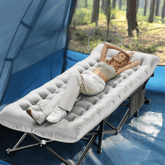 Camping Cots Sleeping Cot With Mattress Foldable For Home Beach Travel