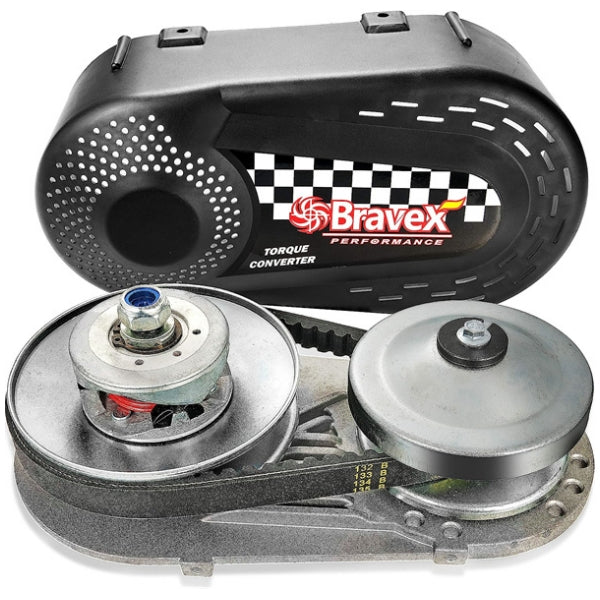 Bravex Torque Converter Clutch Go Kart Clutch Set 3/4" 10T And 12T